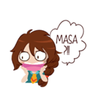 Chabbie the Funny Expressive Cute Girl（個別スタンプ：5）