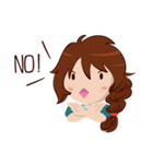Chabbie the Funny Expressive Cute Girl（個別スタンプ：8）