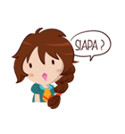 Chabbie the Funny Expressive Cute Girl（個別スタンプ：9）