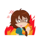 Chabbie the Funny Expressive Cute Girl（個別スタンプ：13）