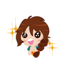 Chabbie the Funny Expressive Cute Girl（個別スタンプ：15）