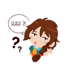 Chabbie the Funny Expressive Cute Girl（個別スタンプ：18）