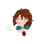 Chabbie the Funny Expressive Cute Girl（個別スタンプ：19）