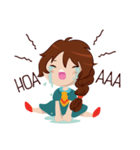 Chabbie the Funny Expressive Cute Girl（個別スタンプ：22）