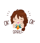 Chabbie the Funny Expressive Cute Girl（個別スタンプ：30）