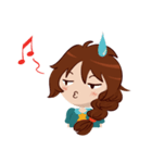Chabbie the Funny Expressive Cute Girl（個別スタンプ：35）