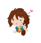 Chabbie the Funny Expressive Cute Girl（個別スタンプ：39）