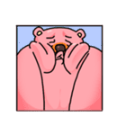相撲桃色熊（個別スタンプ：27）