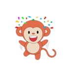 Monkey in Chinese New Year-Red Monkey（個別スタンプ：3）