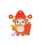Monkey in Chinese New Year-Red Monkey（個別スタンプ：4）