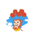Monkey in Chinese New Year-Red Monkey（個別スタンプ：6）