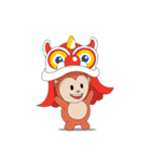 Monkey in Chinese New Year-Red Monkey（個別スタンプ：8）