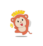 Monkey in Chinese New Year-Red Monkey（個別スタンプ：9）