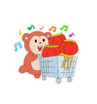 Monkey in Chinese New Year-Red Monkey（個別スタンプ：11）