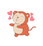 Monkey in Chinese New Year-Red Monkey（個別スタンプ：24）