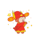 Monkey in Chinese New Year-Red Monkey（個別スタンプ：25）