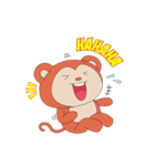 Monkey in Chinese New Year-Red Monkey（個別スタンプ：28）