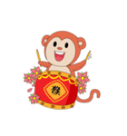 Monkey in Chinese New Year-Red Monkey（個別スタンプ：30）