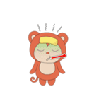 Monkey in Chinese New Year-Red Monkey（個別スタンプ：38）