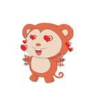 Monkey in Chinese New Year-Red Monkey（個別スタンプ：39）