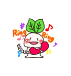 ウサギのはまきんと女の子（個別スタンプ：3）
