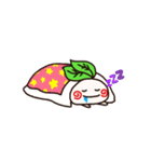 ウサギのはまきんと女の子（個別スタンプ：8）