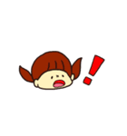 ウサギのはまきんと女の子（個別スタンプ：12）