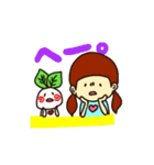 ウサギのはまきんと女の子（個別スタンプ：13）