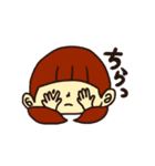 ウサギのはまきんと女の子（個別スタンプ：21）