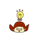 ウサギのはまきんと女の子（個別スタンプ：22）