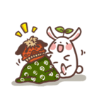 New Year Mameme rabbit（個別スタンプ：24）