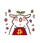 New Year Mameme rabbit（個別スタンプ：34）