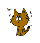 3匹の猫（ゆるめ）（個別スタンプ：34）