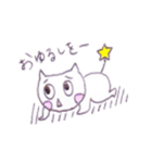 Araco and 3 cats（個別スタンプ：26）