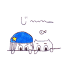 Araco and 3 cats（個別スタンプ：34）