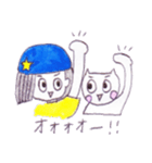 Araco and 3 cats（個別スタンプ：36）