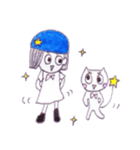 Araco and 3 cats（個別スタンプ：37）