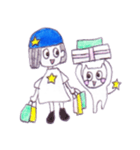 Araco and 3 cats（個別スタンプ：39）