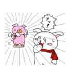 ウサ犬とおブっちゃん（個別スタンプ：10）