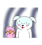 ウサ犬とおブっちゃん（個別スタンプ：21）