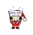 Mini Santa Girl（個別スタンプ：25）