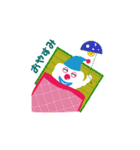 ピエロと雲（個別スタンプ：2）