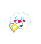 ピエロと雲（個別スタンプ：36）