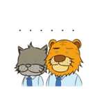 Gray cat with tiger Taro Pills（個別スタンプ：22）