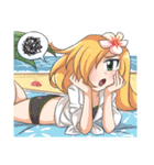 Lily ＆ Marigold (Summer Beach Vacation)（個別スタンプ：21）