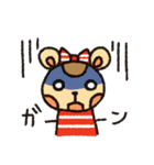 ボーダーぐま（個別スタンプ：9）