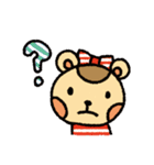 ボーダーぐま（個別スタンプ：18）