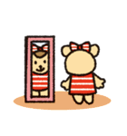 ボーダーぐま（個別スタンプ：34）