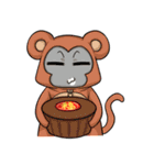 CatRabbit: CNY Red Fire Monkey（個別スタンプ：37）