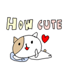 英語の愛ねこすけ love cat stickers（個別スタンプ：3）